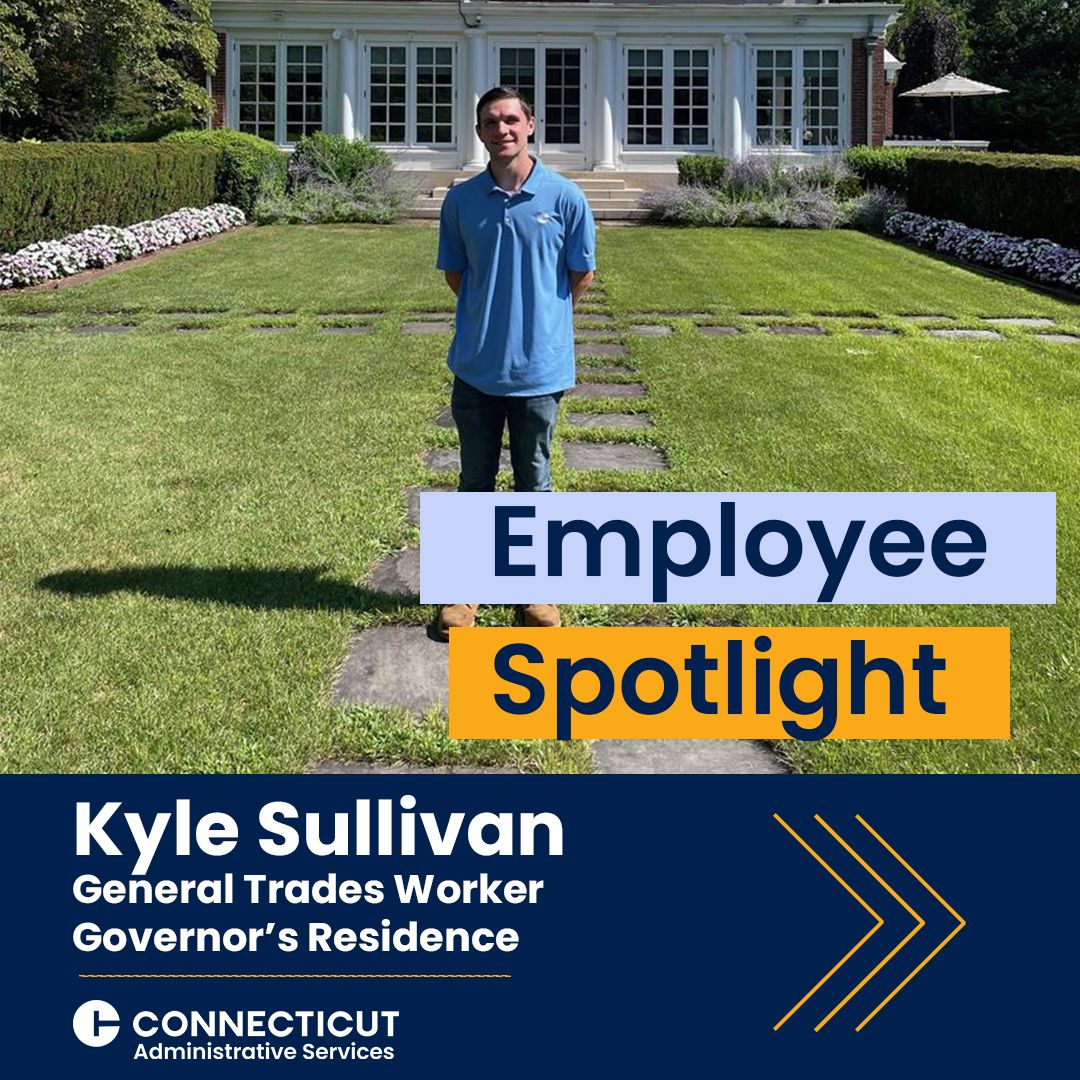 Connecticut DAS (@conndas) on Twitter photo Meet Kyle Sullivan, a General Trades Worker at DAS who maintains the Gov's residence's nearly a century after his great-grandmother worked for the family who built it. <a href="/GovNedLamont/">Governor Ned Lamont</a> #CT
Read more here: tinyurl.com/n6uy9vk7 Meet Kyle Sullivan, a General Trades Worker at DAS who maintains the Gov's residence's nearly a century after his great-grandmother worked for the family who built it. <a href="/GovNedLamont/">Governor Ned Lamont</a> #CT
Read more here: tinyurl.com/n6uy9vk7