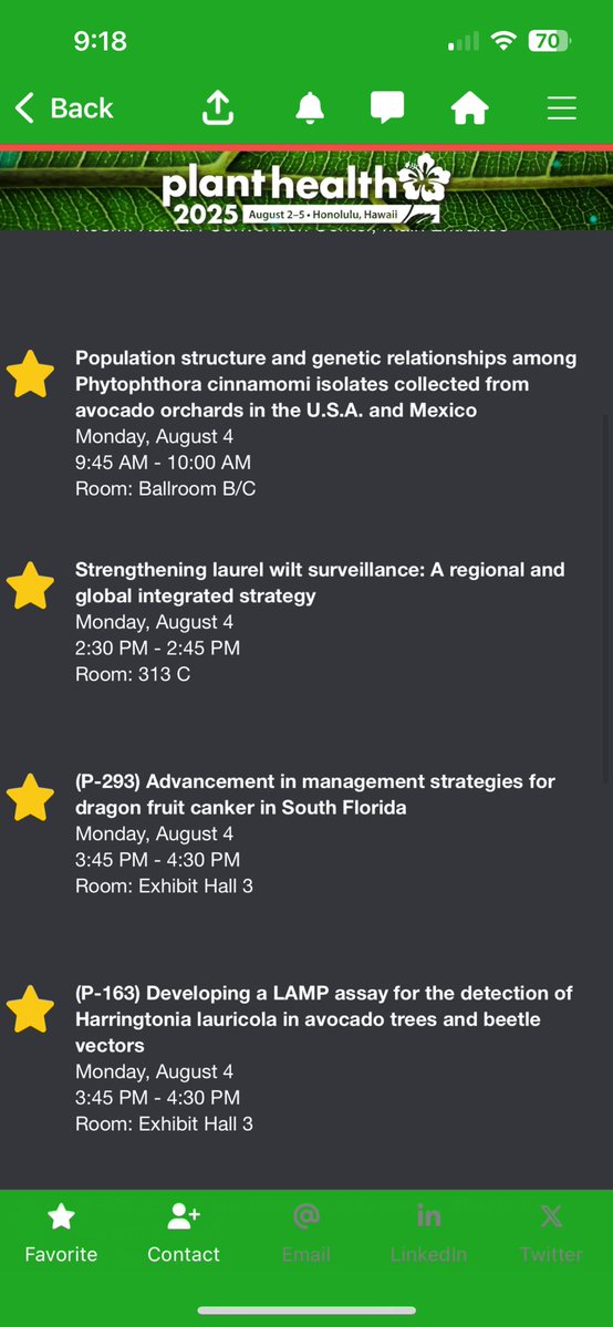 Tropical Plant Clinic & Research Lab (@clinicplant) on Twitter photo Are you attending #PlantHealth2025 in #Hawaii and are interested in subtropical and #tropical crops? Don’t miss our lab’s presentations and collaborative studies <a href="/plantdisease/">The American Phytopathological Society</a> meeting!
FYI: my lab will be recruiting a PhD student and postdoc-research support, so stop by my Are you attending #PlantHealth2025 in #Hawaii and are interested in subtropical and #tropical crops? Don’t miss our lab’s presentations and collaborative studies <a href="/plantdisease/">The American Phytopathological Society</a> meeting!
FYI: my lab will be recruiting a PhD student and postdoc-research support, so stop by my