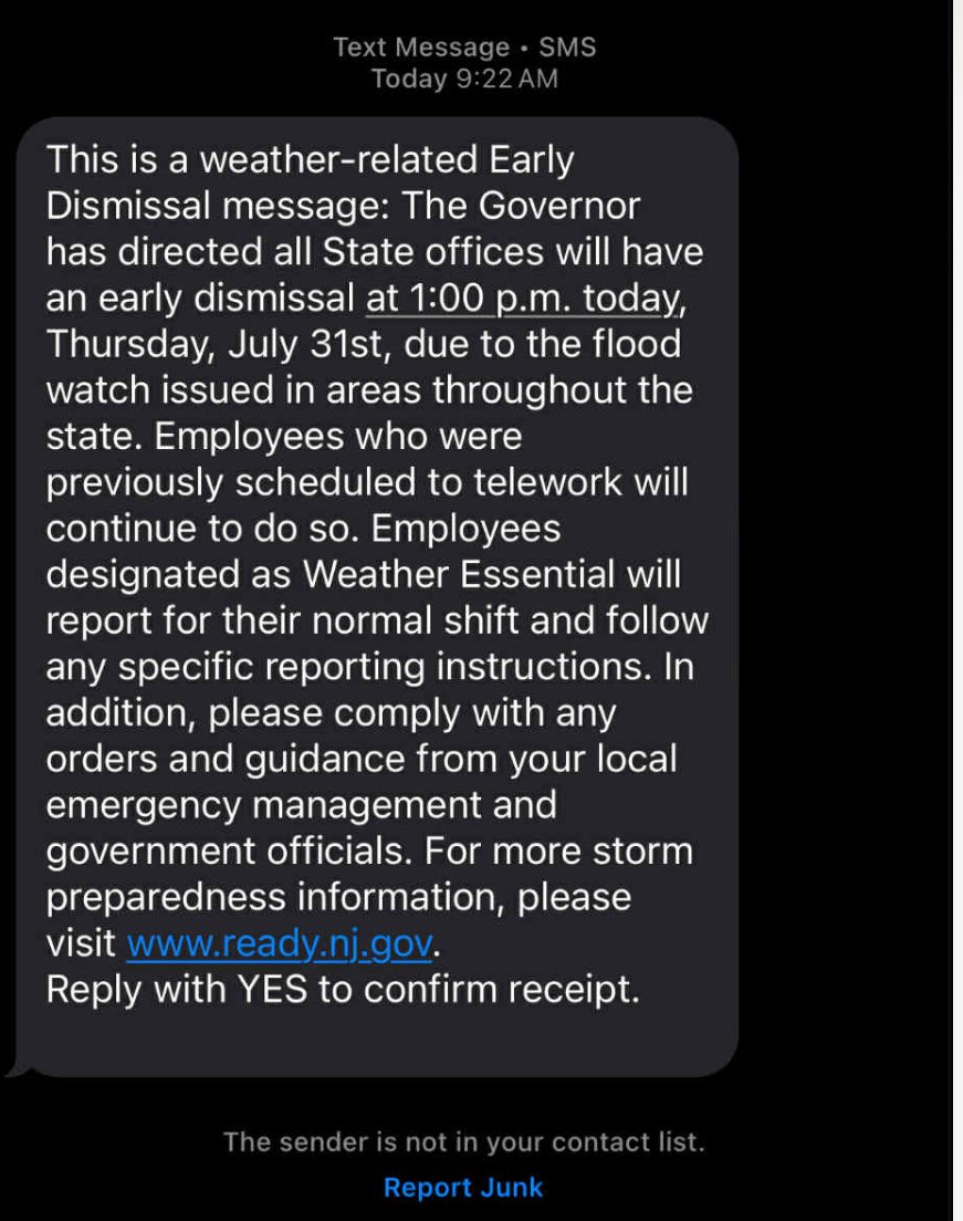 Woke Zombie 🇺🇸😊 (@awokezombie) on Twitter photo The newest scam in NJ, give all the state workers off for heavy rain.
<a href="/GovMurphy/">Governor Phil Murphy</a> loves wasting taxpayer money. The newest scam in NJ, give all the state workers off for heavy rain.
<a href="/GovMurphy/">Governor Phil Murphy</a> loves wasting taxpayer money.