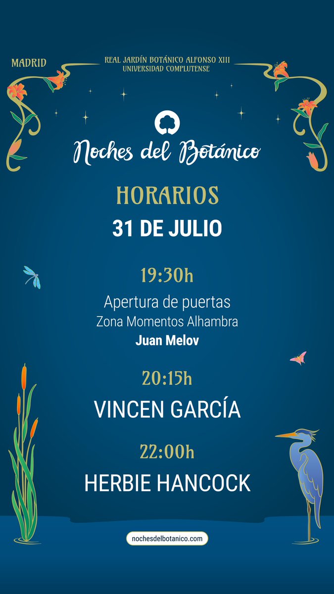 Hemos llegado al final… última estación de #NDB25 con <a href="/herbiehancock/">Herbie Hancock</a> y Vincen García 🥲

Horarios 👇