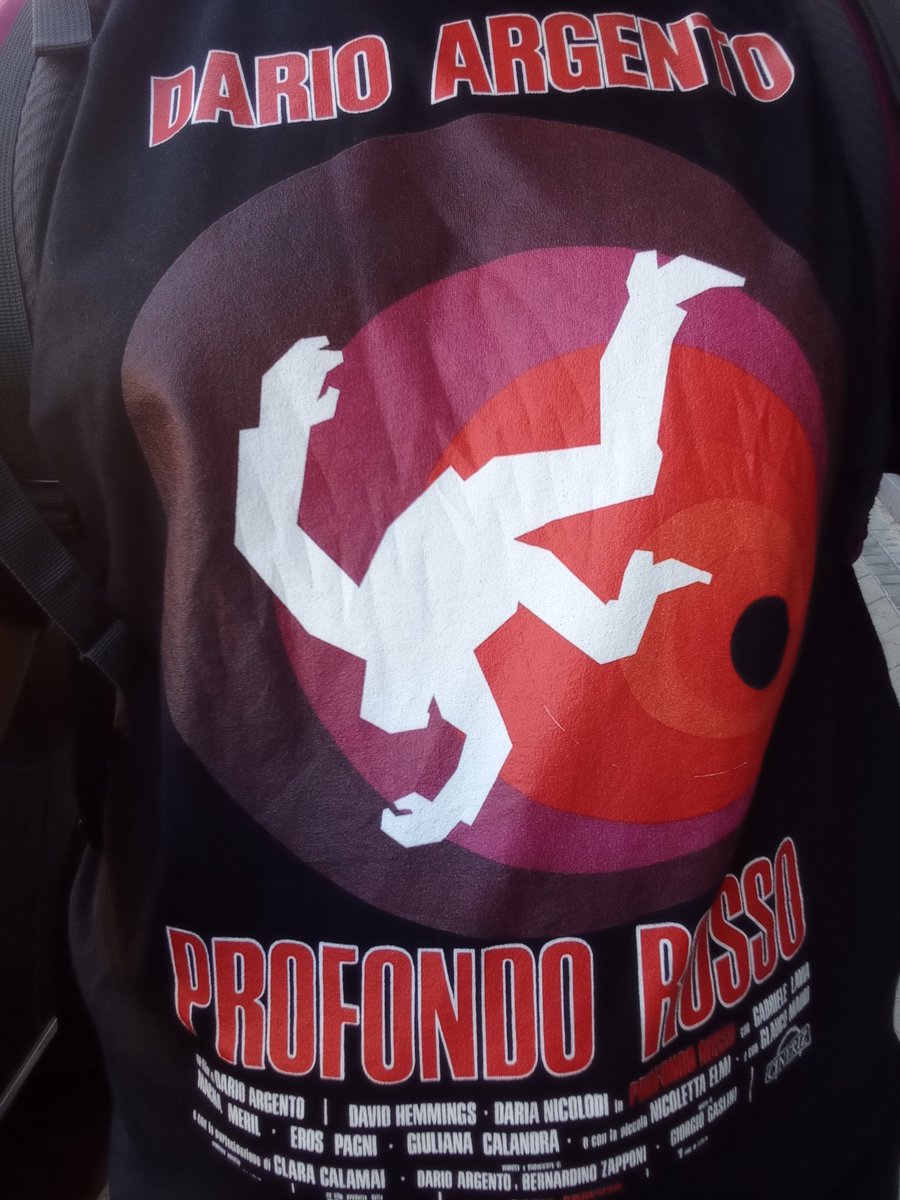 bernax16's tweet image. La camiseta de hoy. ¿Os gusta? #ProfondoRosso #DarioArgento #Cinema #TShirt
