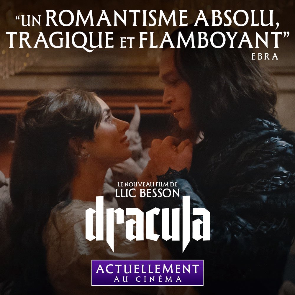 #Dracula actuellement au cinéma ❤️‍🔥