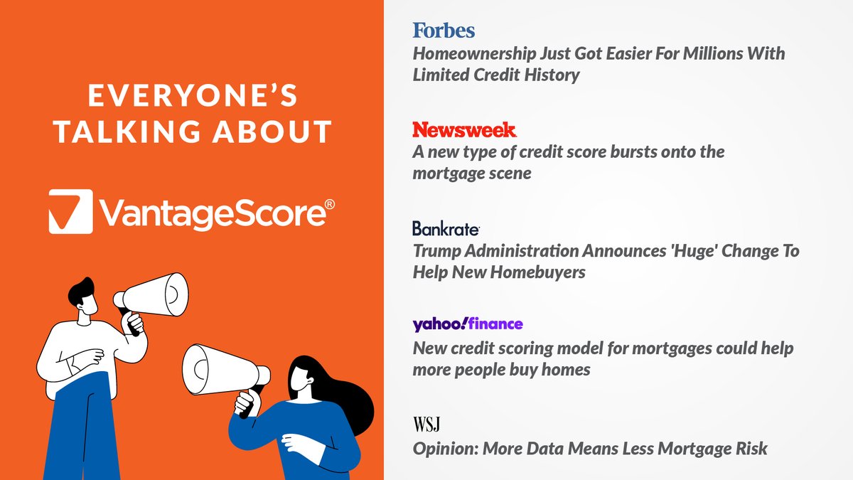 VantageScore® (@vantagescore) on Twitter photo July was an exciting month for VantageScore® – and even more meaningful for American homebuyers.
The <a href="/FHFA/">U.S. Federal Housing (FHFA)</a>'s decision to adopt VantageScore 4.0 for #FannieMae and #FreddieMac mortgages means more creditworthy Americans will have access to a mortgage market they’d been locked out July was an exciting month for VantageScore® – and even more meaningful for American homebuyers.
The <a href="/FHFA/">U.S. Federal Housing (FHFA)</a>'s decision to adopt VantageScore 4.0 for #FannieMae and #FreddieMac mortgages means more creditworthy Americans will have access to a mortgage market they’d been locked out