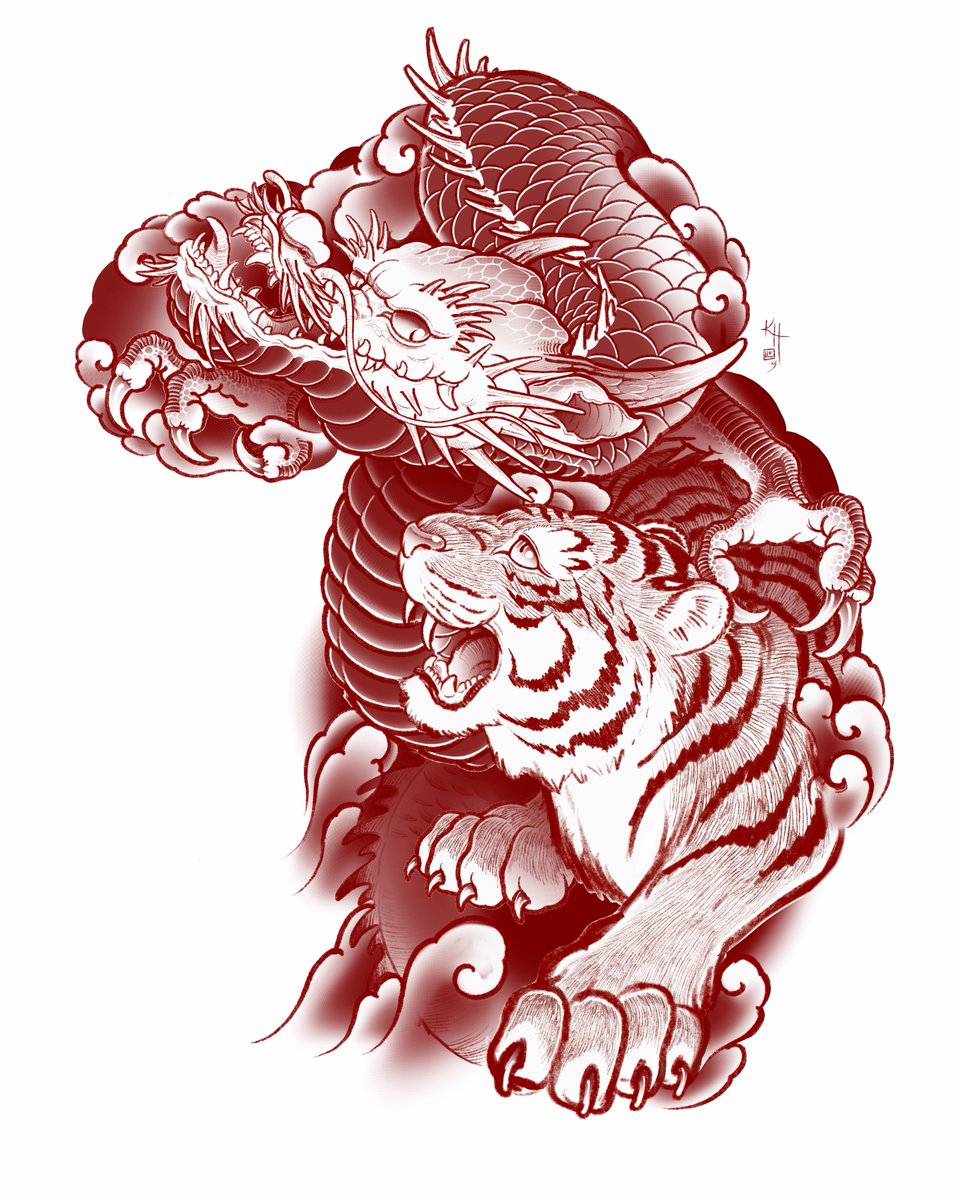 🐉🐅龍虎胸控え九分袖デザイン | Dragon and tiger full sleeve to chest design
.
Mytats.com
.
#DragonTattoo #TigerTattoo #JapaneseTattoo #Irezumi #TattooArt #TattooDesign
#BackpieceTattoo #FullSleeveTattoo #TattooDrawing #TattooFlash #イラスト #刺青