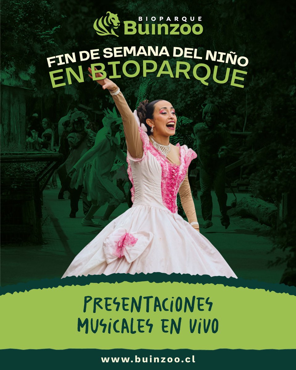 🎉 ¡Ven a celebrar el Día del Niño en el Bioparque Buin Zoo! 🦁🐵 Un panorama imperdible para disfrutar en familia 👨‍👩‍👧‍👦✨
🦓 Más de 2.500 animales
🐬 Buin Marino
🦅 Muestra educativa de Aves Rapaces
🌍 Animales por el mundo
🎭 Presentaciones en vivo
 buinzoo.cl