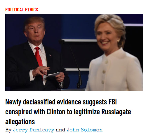 NEW🧵 1/7: Declassified evidence reveals FBI conspired with Clinton campaign to push Russiagate hoax! Docs show Clinton planned to smear Trump with false Russia ties in 2016, and the FBI was a willing participant to amplify the lie.