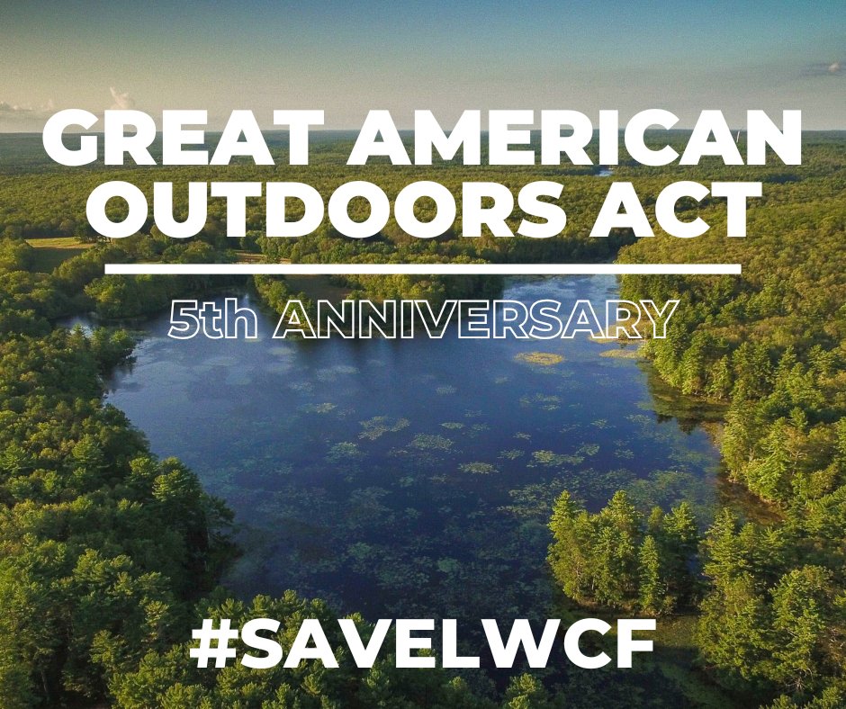 5 years ago today, permanent #LWCF funding was enshrined into law by the Great American Outdoors Act - benefiting land &amp; water in all 50 states - but now the Administration is trying to rollback this landmark law. We must #SaveLWCF funding to protect our public lands!