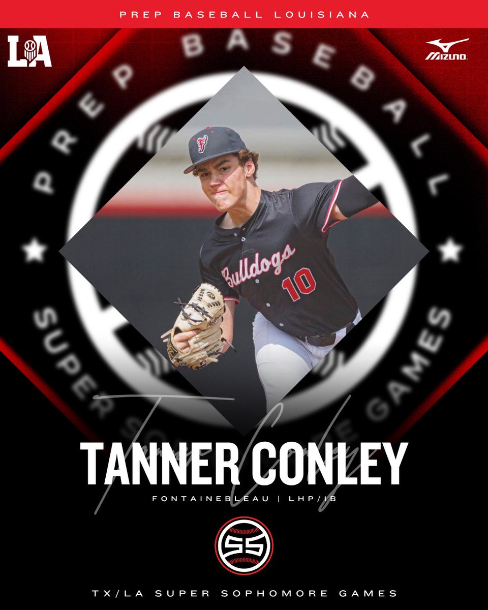 #TXLASSG25: 𝗜𝗡𝗩𝗜𝗧𝗘 𝗔𝗖𝗖𝗘𝗣𝗧𝗘𝗗 🎟️

‘28 Tanner Conley (Fontainebleau HS) is headed to the 𝐓𝐗/𝐋𝐀 𝐒𝐮𝐩𝐞𝐫 𝐒𝐨𝐩𝐡𝐨𝐦𝐨𝐫𝐞 𝐆𝐚𝐦𝐞𝐬 at <a href="/AggieBaseball/">Texas A&M Baseball</a> on August 9-10th.

Conley is the top ranked player in the state’s ‘28 class.

#BeSeen

<a href="/AlexArmandPBR/">Alex Armand</a> 

🔗