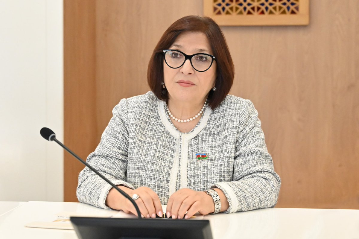 In the framework of #6WCSP in Geneva, the Speaker of the Parliament of the Republic of #Azerbaijan, Mrs. Sahiba Gafarova &amp; Speaker of the Parliament of the Republic of #Moldova, Mr. Igor Grosu discussed the possibilities of advancing of bilateral relations between two countries.