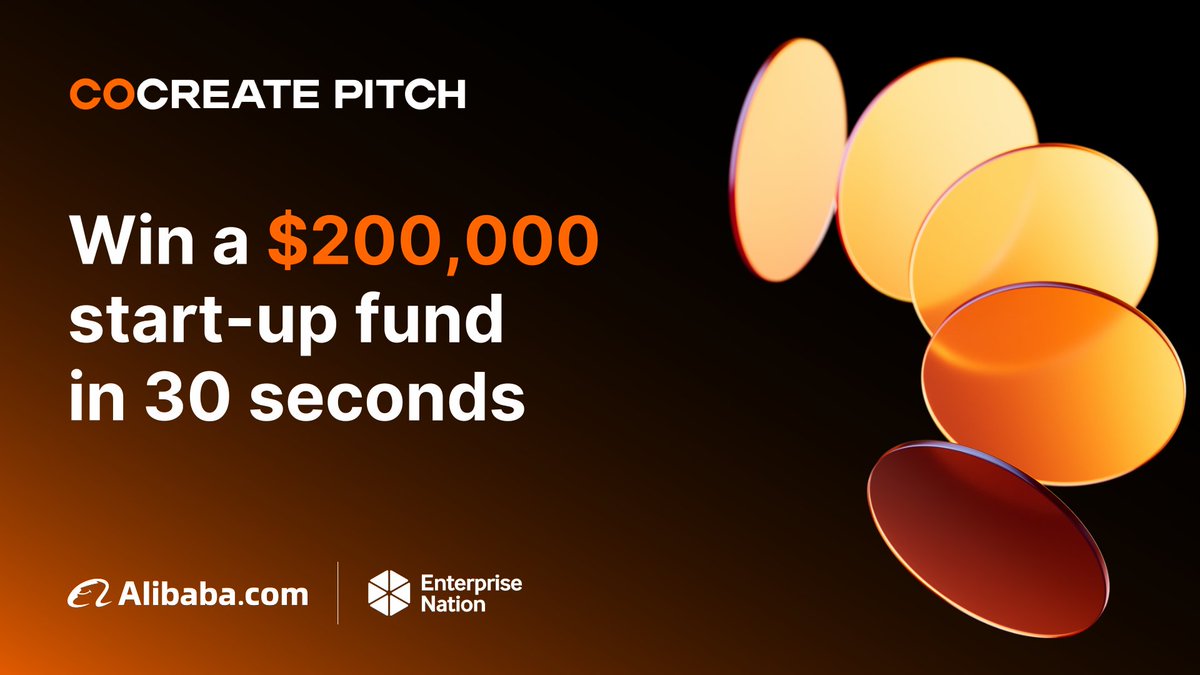 Win a $200,000 start-up fund

Apply to CoCreate Pitch for your chance to win a share of $1 million in prizes!

To enter, post a 30-sec pitch video on TikTok or Instagram with #CoCreatePitch and tagging @alibaba.com_official, or fill in the form pitch.alibabacocreate.com/?tracelog=ente…