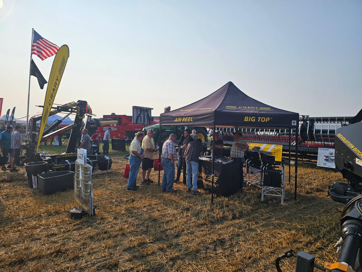 CraryAg's tweet photo. Come visit us today at the Ag PhD Field Day in Baltic, SD - agriculture's greatest one-day event! Crary is on the west side near the demo area. Show goes until 4pm today! See you there!
#Crary #CraryAg #AgPhDFieldDay #tradeshow https://t.co/am3x4TTKN1