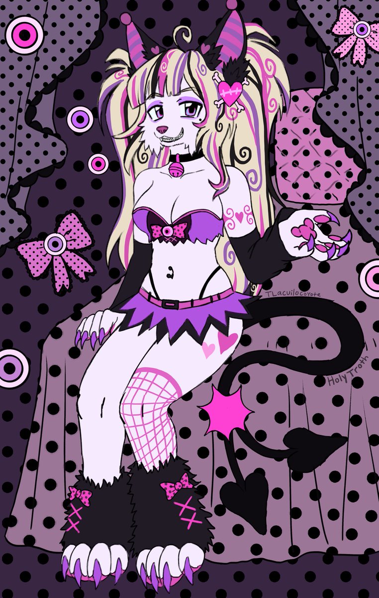 A very pretty kitty, art fight attack for <a href="/vampkitty2001/">୨୧ mimi ·˚⋆</a> :3