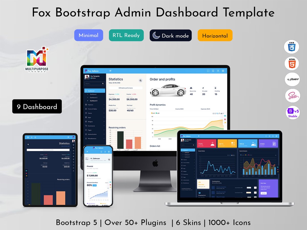 MultiStoreTheme's tweet image. Clean & Responsive Bootstrap 5 Admin Template for Any Web Project
.
Buy Now: themeforest.net/item/fox-multi…
.
#Bootstrap5Admin #AdminTemplate #ResponsiveDashboard #WebAppUI #MultipurposeAdmin #HTMLDashboard #BootstrapTemplate