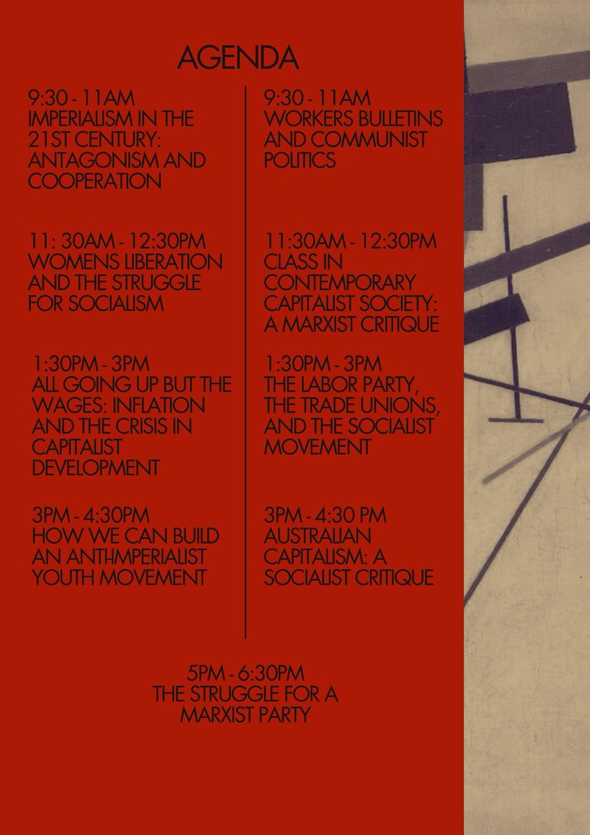 BRISBANE: We will be hosting Crisis&amp;Critique - a One Day Theoretical Conference on Communist Politics today.

With speakers from across Australia and overseas, this is going to be a must-attend event for the socialist movement.

27/09/25 - University of Queensland - Free Entry
