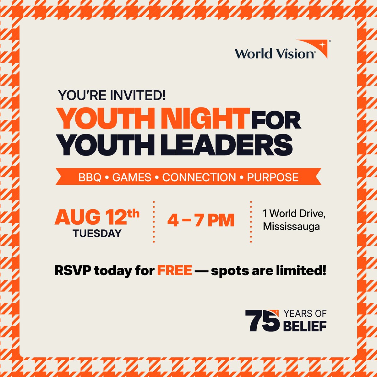 Youth Leaders—It’s Your Night! 📷
You spend so much time pouring into your youth… now it’s time to fill your own cup. Join us for an evening of fun, connection, and Kingdom inspiration. Spots are limited➡️WVCYouthNight.eventbrite.ca
#YouthNight #YouthLeaders #YouthMinistry