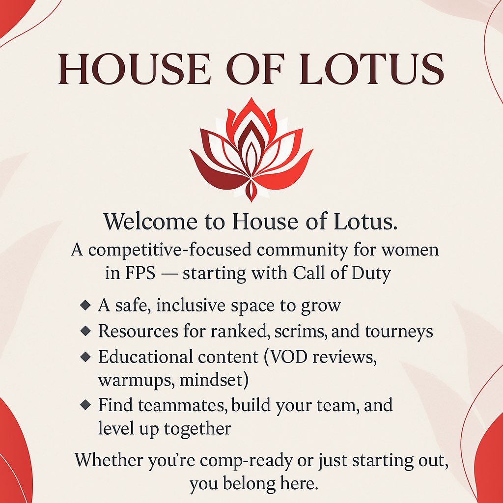 If you’re wondering what we are about! 

Have a read below! ⬇️ 

#HouseofLotus🪷