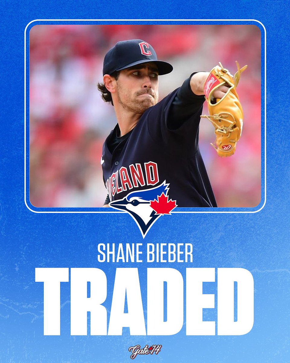 Shane Bieber is a Toronto Blue Jay.