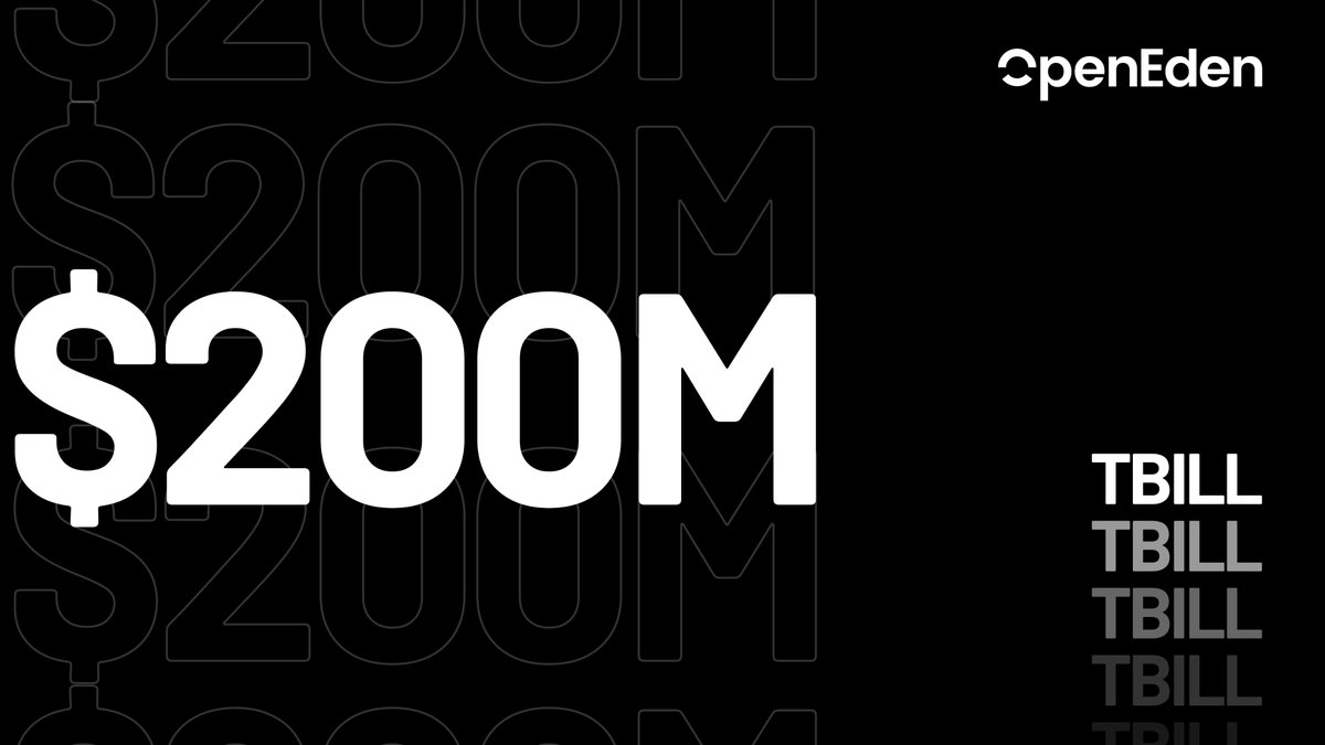 $TBILL has surpassed $200M in TVL.

As the world’s first Moody’s “A” rated tokenized US Treasury fund, TBILL has withstood the test of time, delivering stable, transparent, and liquid access to US Treasuries on-chain.

But this goes beyond tokenizing assets. It’s about laying the