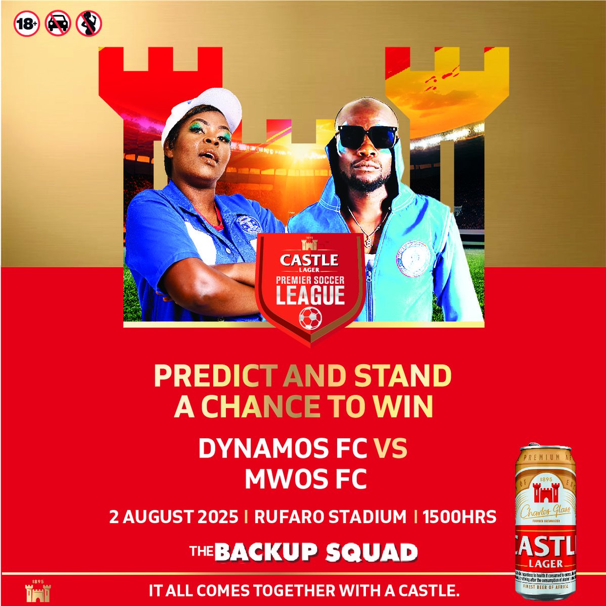 PREDICT AND STAND A CHANCE TO WIN! Stand a chance to win one of TEN cases to share with your #BackupSquad! Simply tell us which team will win or if the match will end in a draw!