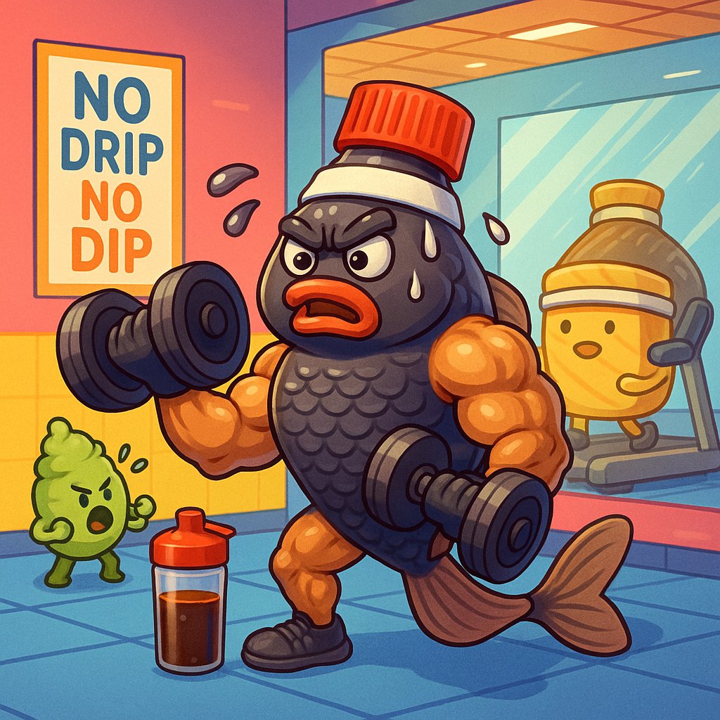MemeGruffi's tweet photo. 💪🐟 $SSF hitting the gym harder than the market hits altcoins
He’s not just built…
he’s sauced &amp; shredded.
No drip? No dip.
#SoySauceFish #SSF #CryptoGym #MemeCoinMadness #GainzCoin #NoDripNoDip https://t.co/L6dGikPpfU