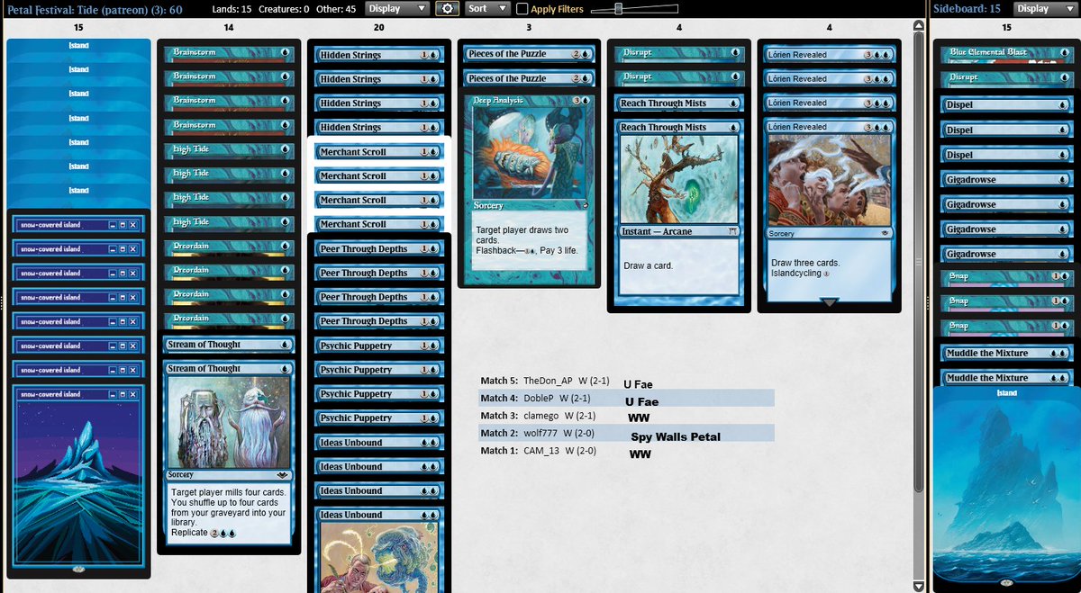 kalikaiz (saidin.raken) (@jakeals) on Twitter photo Was checking out the list from <a href="/LikeAFerro/">LikeAFerro</a> and I decided to try out no giga main with 2 reach 2 disrupt. Is this the path forward?! I beat fae TWICE?!?!
#mtgpauper
🌊🌊🌊🌊🌊🌊 Was checking out the list from <a href="/LikeAFerro/">LikeAFerro</a> and I decided to try out no giga main with 2 reach 2 disrupt. Is this the path forward?! I beat fae TWICE?!?!
#mtgpauper
🌊🌊🌊🌊🌊🌊