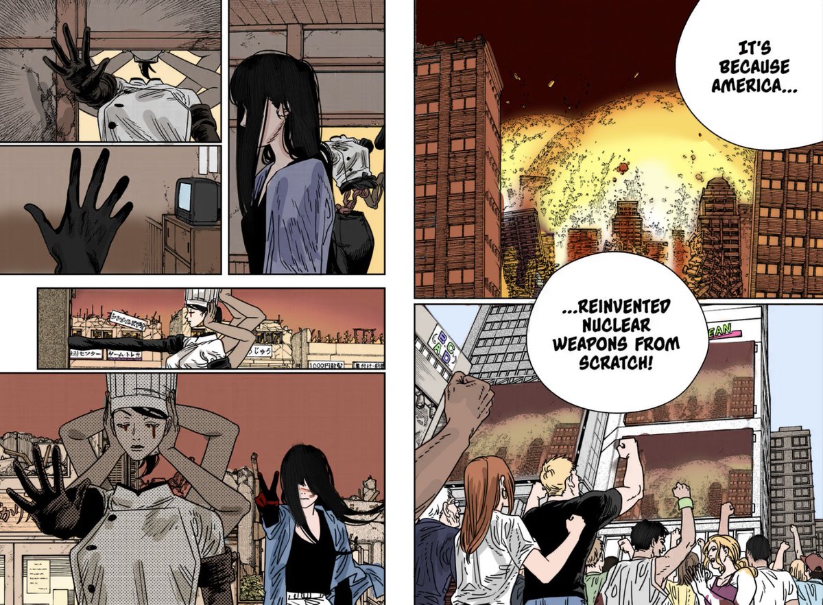 beggz08's tweet photo. Chainsaw Man Chapter 210, colored by me. (Full chapter) #csm210 #chainsawman #manga #art https://t.co/ORXJqvan9n