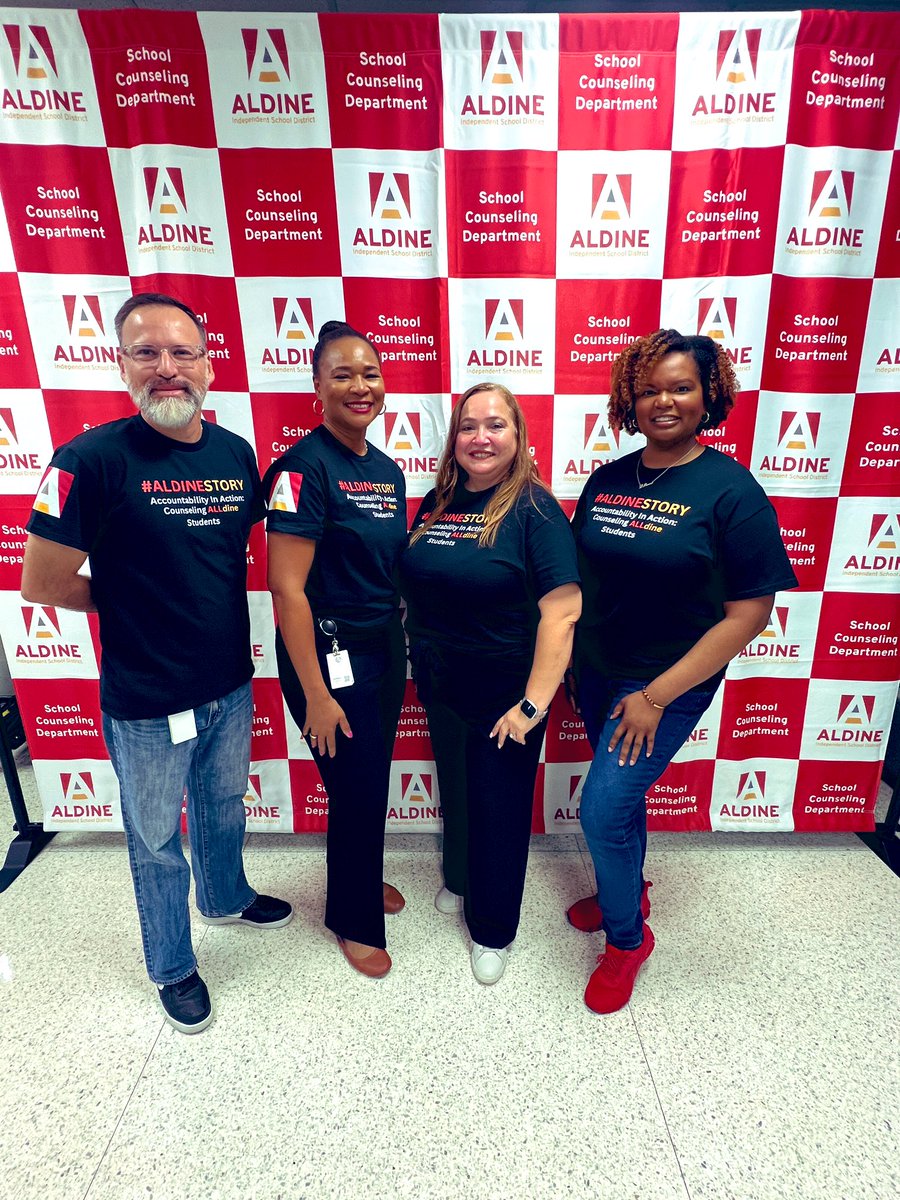 Guidance and Counseling welcomes back our amazing counselors! They are a HUGE part of writing the  #aldinestory 📝
