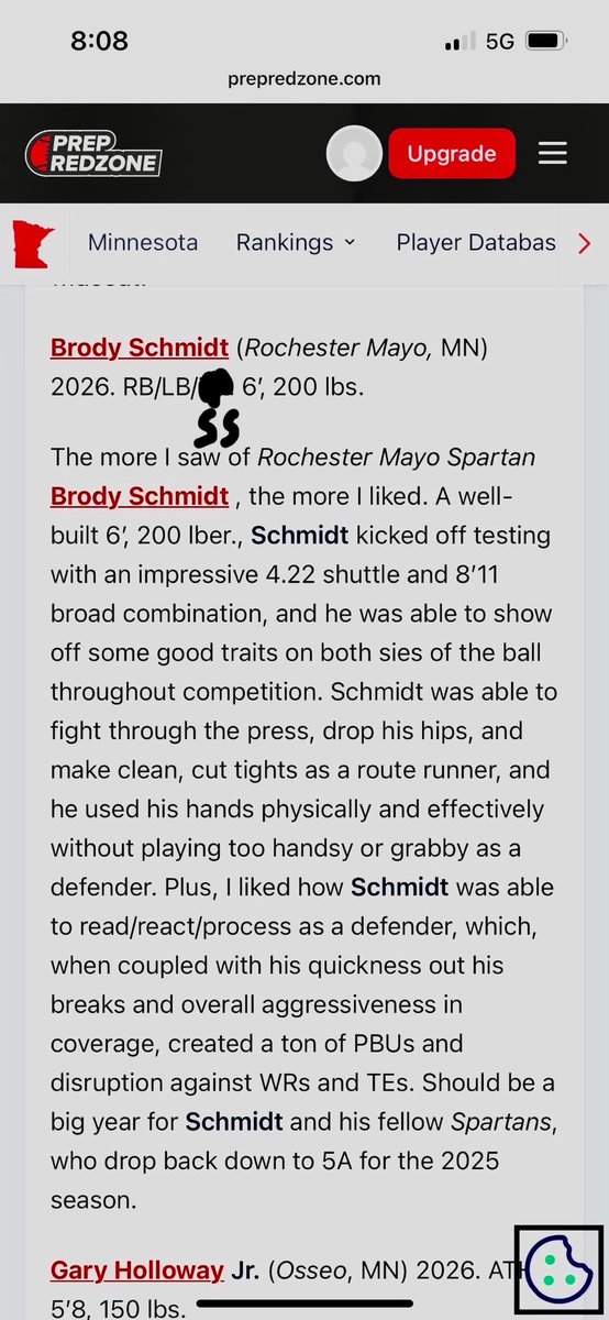 Brody Schmidt (2026) (@brodyschmidt8) on Twitter photo Thank you <a href="/OJW_Scouting/">PrepRedzone Oliver</a> for the sweet write up and thank you to <a href="/WinonaState_FB/">Winona State Football</a> and all of the coaches that were there helping me.
<a href="/Coach_Spencer11/">Spencer Erickson</a> <a href="/CoachCosgrove18/">Charlie Cosgrove</a> <a href="/fb_mayo/">Mayo Spartan FB Recruits</a> <a href="/MayoHSFootball/">Mayo Football</a> <a href="/PrepRedzoneMN/">Prep Redzone Minnesota</a> Thank you <a href="/OJW_Scouting/">PrepRedzone Oliver</a> for the sweet write up and thank you to <a href="/WinonaState_FB/">Winona State Football</a> and all of the coaches that were there helping me.
<a href="/Coach_Spencer11/">Spencer Erickson</a> <a href="/CoachCosgrove18/">Charlie Cosgrove</a> <a href="/fb_mayo/">Mayo Spartan FB Recruits</a> <a href="/MayoHSFootball/">Mayo Football</a> <a href="/PrepRedzoneMN/">Prep Redzone Minnesota</a>