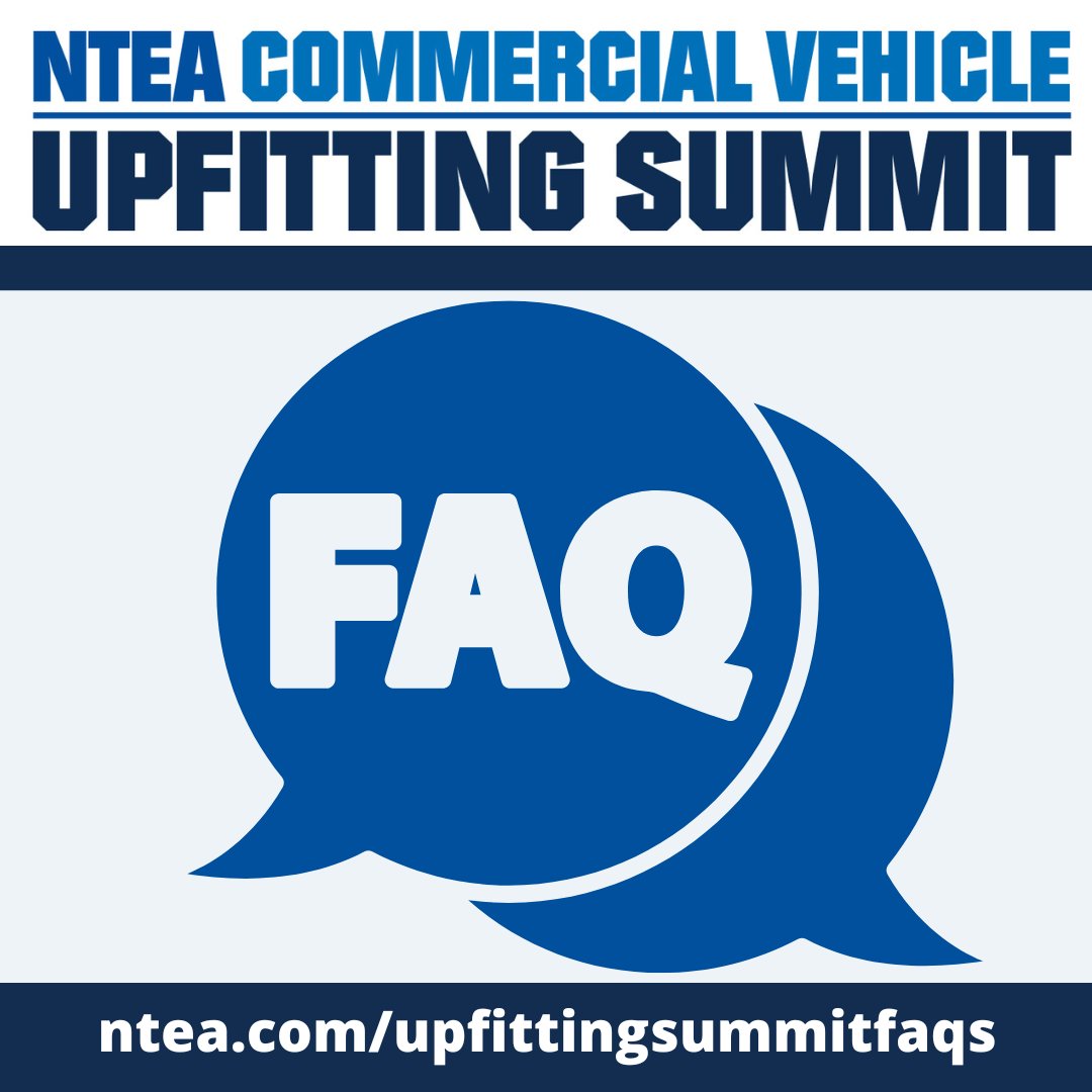 Got questions about the NTEA Commercial Vehicle Upfitting Summit? Check out our FAQ page for details on registration, agenda highlights, who should attend, and more. #nteacvus #upfittingsummit #upfitting #worktrucks #commercialvehicles ntea.com/events/commerc…