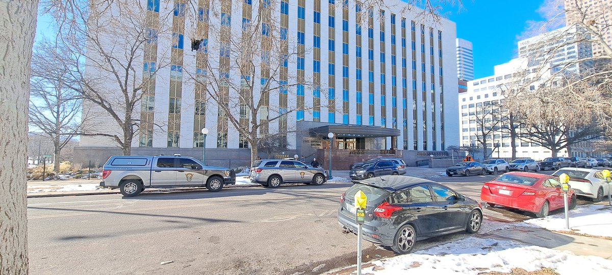 Here's a picture I took from February of CSP rolling up to the State Services Building where someone was smoking something on tinfoil on the steps... I had just come out of the building and heard the CSP officer inside call for someone to check out what this guy was doing... CSP