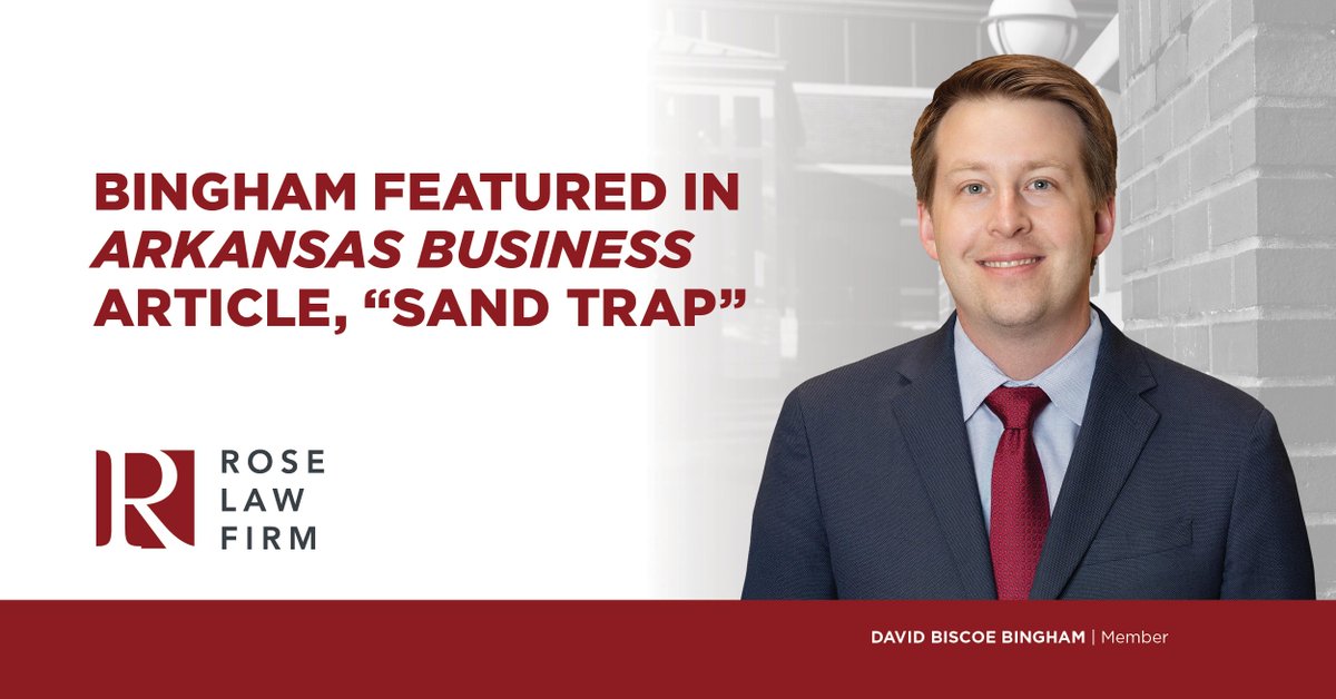 When starting a business with multiple owners, an operating agreement should never be optional. David Biscoe Bingham's recent commentary in <a href="/ArkBusiness/">Arkansas Business</a>  explains why, when starting a business, an operating agreement should be your first priority.
arkansasbusiness.com/article/golfge…