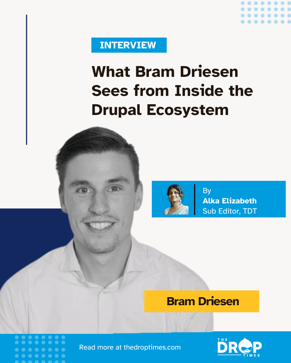 thedroptimes's tweet image. 📸 @BramDriesen  doesn’t chase credit—he just keeps Drupal moving.
From event photos to security team work, his decade-long contribution is rooted in structure, respect, and community care. Great profile by @ElizabethAlka:
🔗 bit.ly/4lOdXic 
#Community #DrupalSecurity