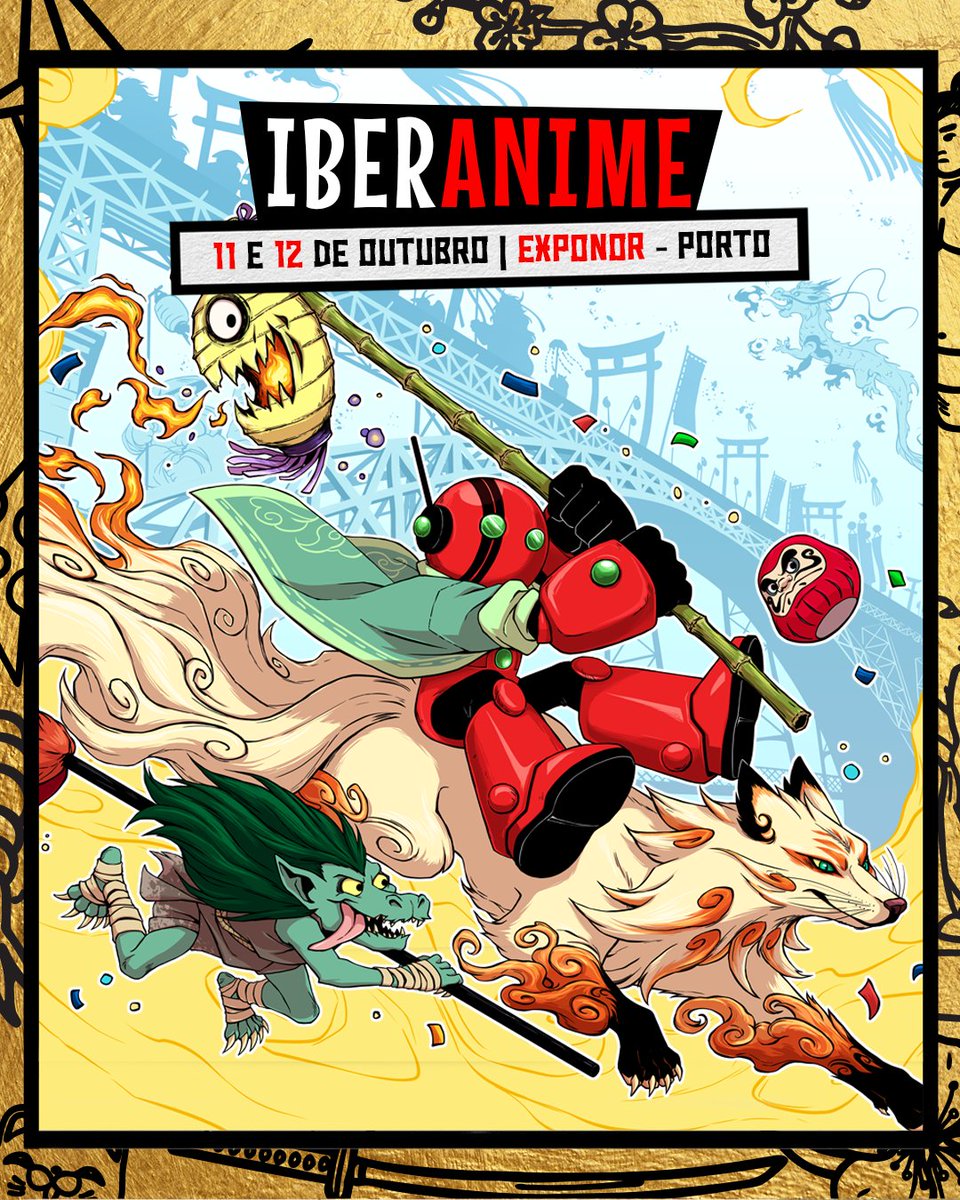 É com enorme satisfação que revelamos o cartaz oficial do Iberanime Porto 2025! 🎌✨E esta edição traz um toque muito especial: a arte é assinada pela talentosa Joana Rosa, artista portuguesa de manga.