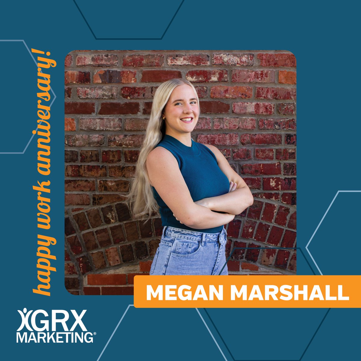 Happy work-iversary to Megan!