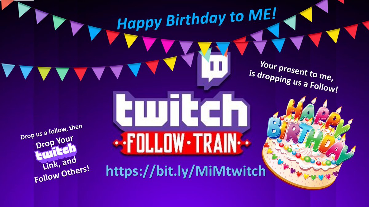 Your Present to me on my Birthday
is dropping us a Follow!

#Minecraft #DivergenceSMP
bit.ly/MiMtwitch