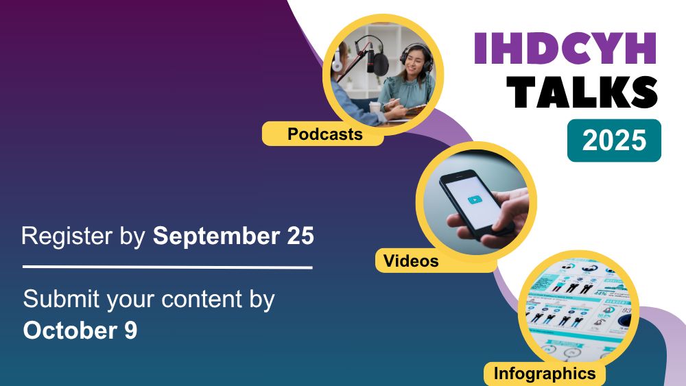 CIHR_IHDCYH's tweet image. #IHDCYHTalks 2025 is open! Submit a short video, infographic or podcast!
First place wins $3500!
Registration deadline: Sept 25, 2025
bit.ly/IHDCYH-talks