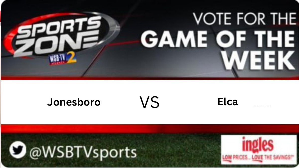 WSB-TV sports (@wsbtv_) on Twitter photo GAME of the week
SCRIMMAGE
<a href="/ELCAFootball/">ELCA FOOTBALL</a> 🆚 <a href="/JHSCardinalFB/">Jonesboro Football</a>
Friday, August 01 @ 8pm.
Come support your favorite team.
Watch Here: s.id/wsb-tv
<a href="/ELCAAthletics/">ELCA ATHLETICS</a> <a href="/QBLuke1/">Luke Stansell</a> <a href="/jaxsonab/">jaxjax</a> <a href="/CoachJeffTaylor/">Coach Taylor</a> <a href="/J15goind1_/">Jerimia “J15” Collier ✞</a> <a href="/ajpatt1983/">Aubrey J. Patterson, Sr</a> <a href="/itsfrankjackson/">Frank”Scoota”Jackson</a> <a href="/mikemcghee81/">Michael “Mike” McGhee</a> <a href="/OfficialEthan__/">Ethan Sharpe 2026'Qb</a> GAME of the week
SCRIMMAGE
<a href="/ELCAFootball/">ELCA FOOTBALL</a> 🆚 <a href="/JHSCardinalFB/">Jonesboro Football</a>
Friday, August 01 @ 8pm.
Come support your favorite team.
Watch Here: s.id/wsb-tv
<a href="/ELCAAthletics/">ELCA ATHLETICS</a> <a href="/QBLuke1/">Luke Stansell</a> <a href="/jaxsonab/">jaxjax</a> <a href="/CoachJeffTaylor/">Coach Taylor</a> <a href="/J15goind1_/">Jerimia “J15” Collier ✞</a> <a href="/ajpatt1983/">Aubrey J. Patterson, Sr</a> <a href="/itsfrankjackson/">Frank”Scoota”Jackson</a> <a href="/mikemcghee81/">Michael “Mike” McGhee</a> <a href="/OfficialEthan__/">Ethan Sharpe 2026'Qb</a>