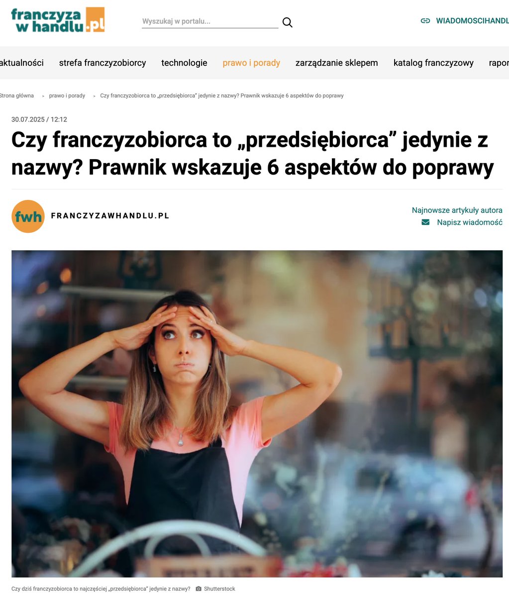 Franczyza. Symbol przedsiębiorczości i sprawdzonego modelu. W teorii. W praktyce najczęściej zorganizowany system podporządkowania ekonomicznego. Z wolnym rynkiem ma tyle wspólnego, co etat w markecie z własną firmą.
To ukryta forma zatrudnienia: „pracownik-przedsiębiorca” bez