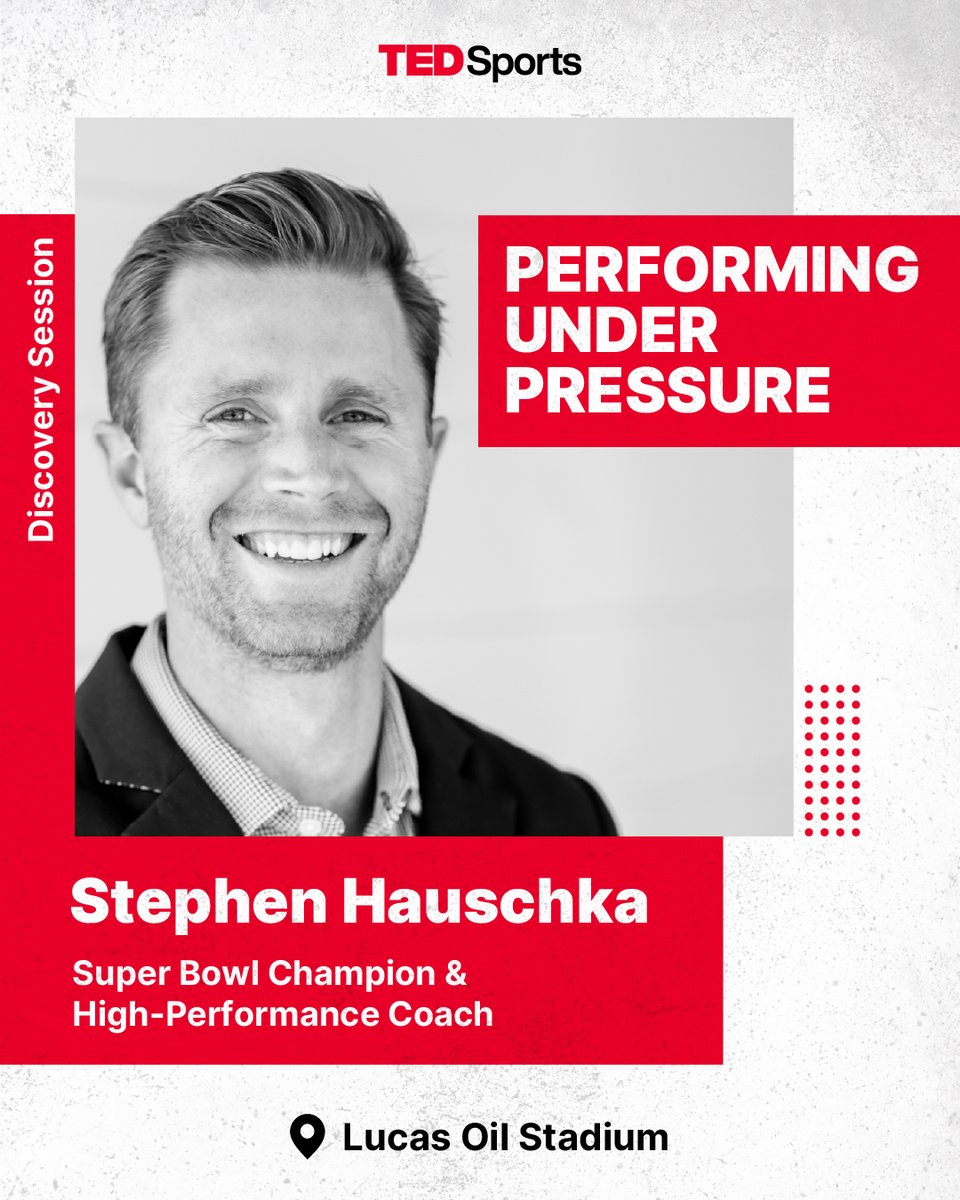 In this unforgettable TEDSports Discovery Session, you’ll learn directly from Stephen Hauschka — 13-year NFL veteran, Super Bowl Champion, and holder of the NFL record for most consecutive 50+ yard field goals. But Hauschka is more than just a clutch kicker — he’s now a