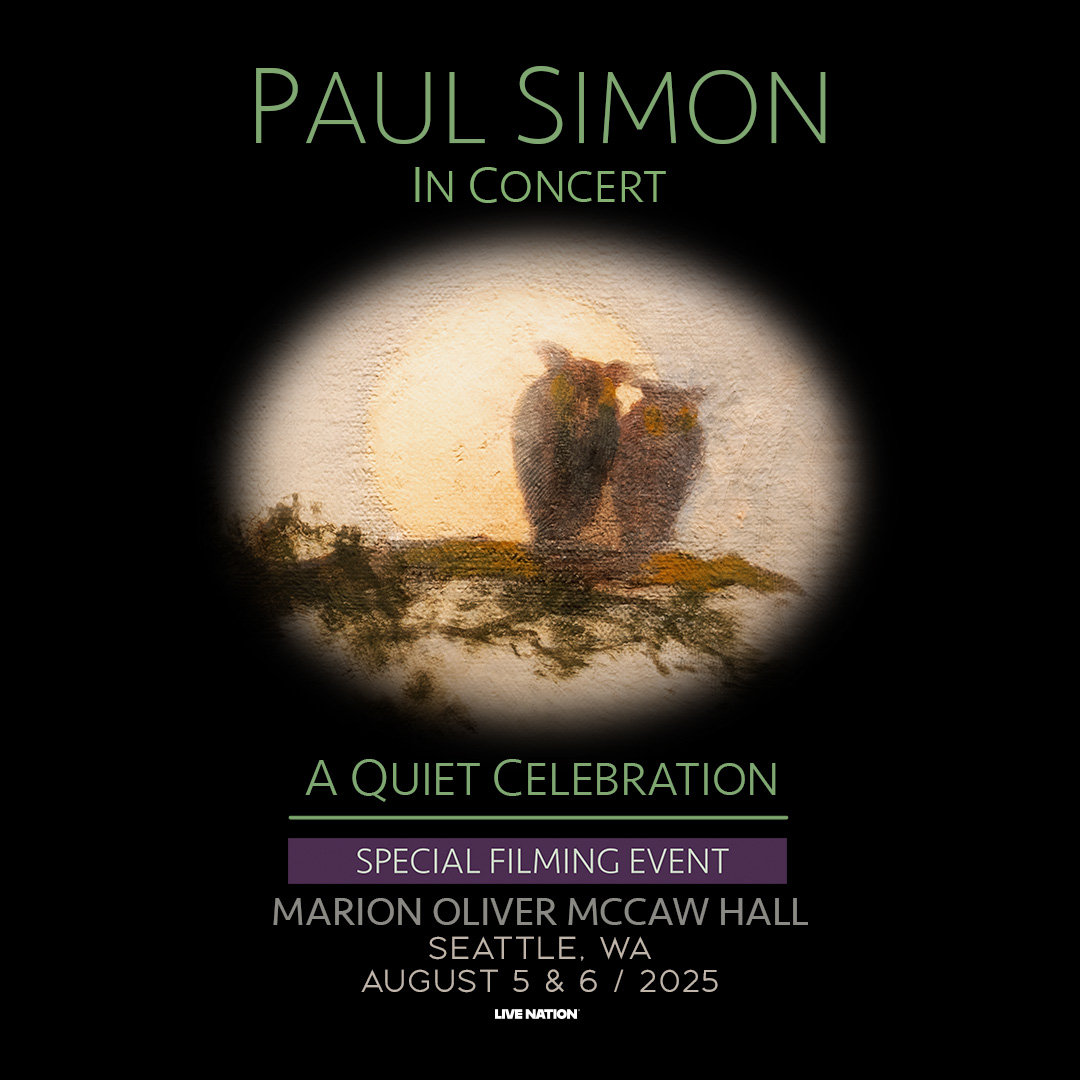 McCaw Hall (@mccawhall) on Twitter photo There are still a few good seats left to see Paul Simon at his special filming events at <a href="/McCawHall/">McCaw Hall</a> next week.
Get your tickets today before they're all gone!
🎶 Tue & Wed 8/5 & 8/6
🎟️ Tix >> brnw.ch/21wUzew
#mccawhall #seattlecenter @SeattleCenter <a href="/PaulSimonMusic/">Paul Simon</a> There are still a few good seats left to see Paul Simon at his special filming events at <a href="/McCawHall/">McCaw Hall</a> next week.
Get your tickets today before they're all gone!
🎶 Tue & Wed 8/5 & 8/6
🎟️ Tix >> brnw.ch/21wUzew
#mccawhall #seattlecenter @SeattleCenter <a href="/PaulSimonMusic/">Paul Simon</a>