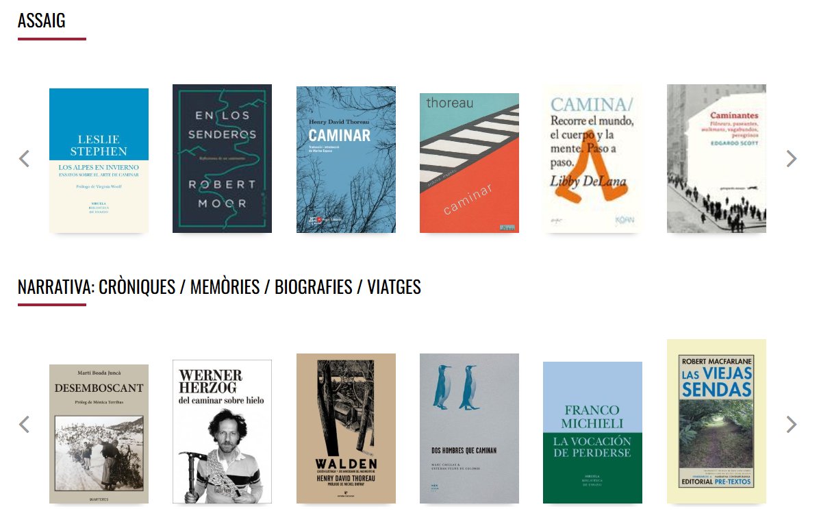Gaudeixes de les passejades i els viatges a peu? T'agrada llegir sobre l'art de caminar?

📚 Doncs aquesta selecció de llibres del nostre web t'encantarà: altair.es/cat/especial/l…