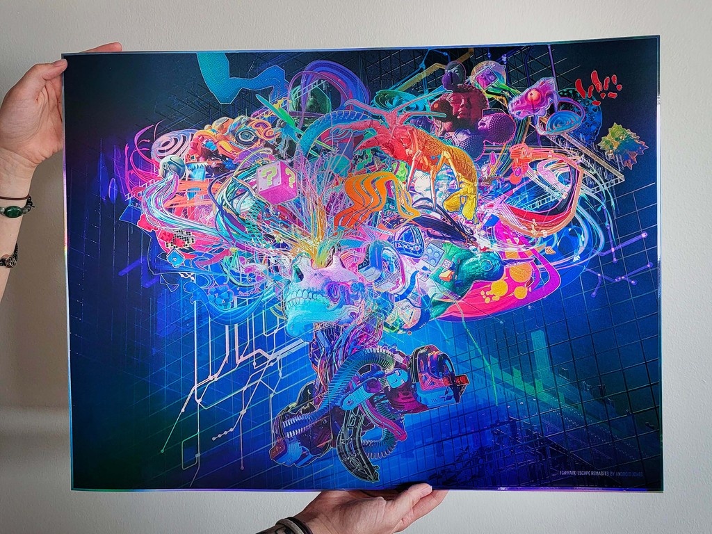 Android_Jones's tweet image. Tipper Gorge Pre-Orders Close Tonight 🌅
Last call for all event posters including the exclusive collab with @glass_crane , holographic prints from @threyda and Tipper sticker packs.
androidjones.com/collections/ti…
Pre-sale ends 7/31 at Midnight MST
#androidjones #glasscrane #tipper