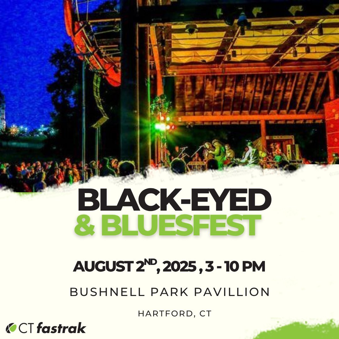 CTfastrak's tweet photo. Live music, local flavor, and a ride that gets you there hassle-free! πΆπ
Skip the parking and ride CTfastrak to the 25th Annual Black-eyed & Bluesfest at Bushnell Park!
Bring your blanket and your best dance moves - admission is FREE.
#CTfastrak #HartfordHasIt #SummerInCT https://t.co/97vuuduQoe