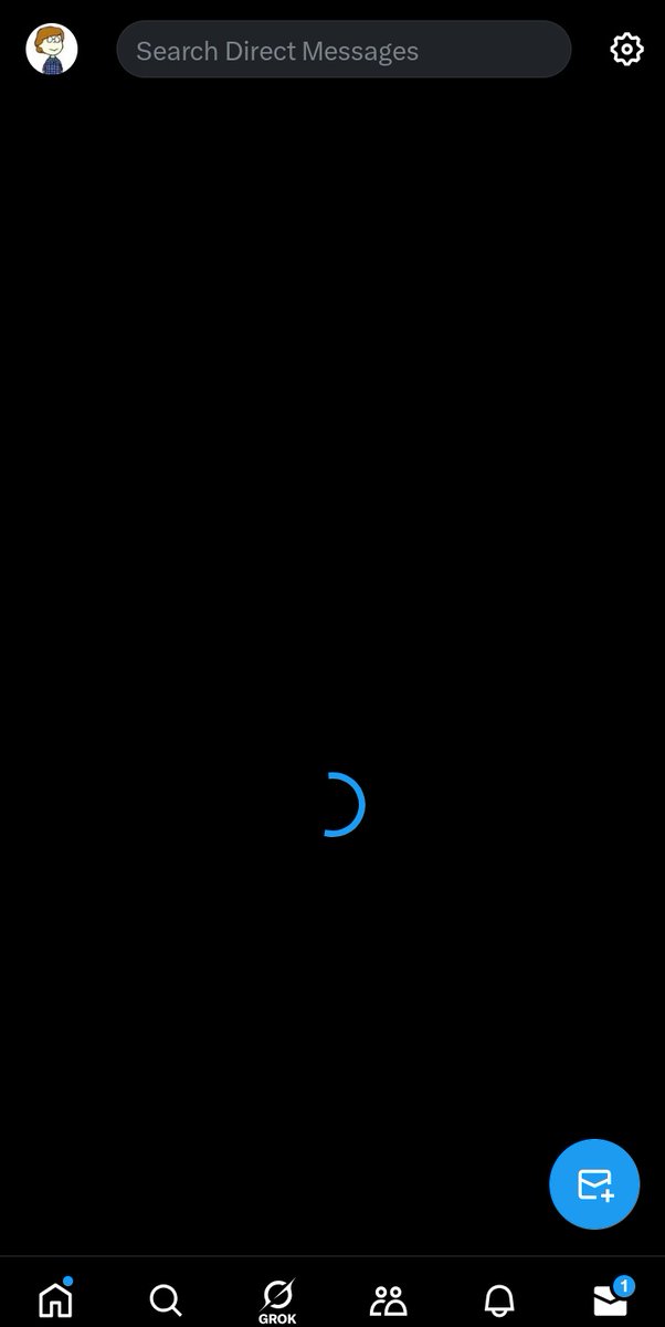 This is all that comes up when I go to my DMs 😐