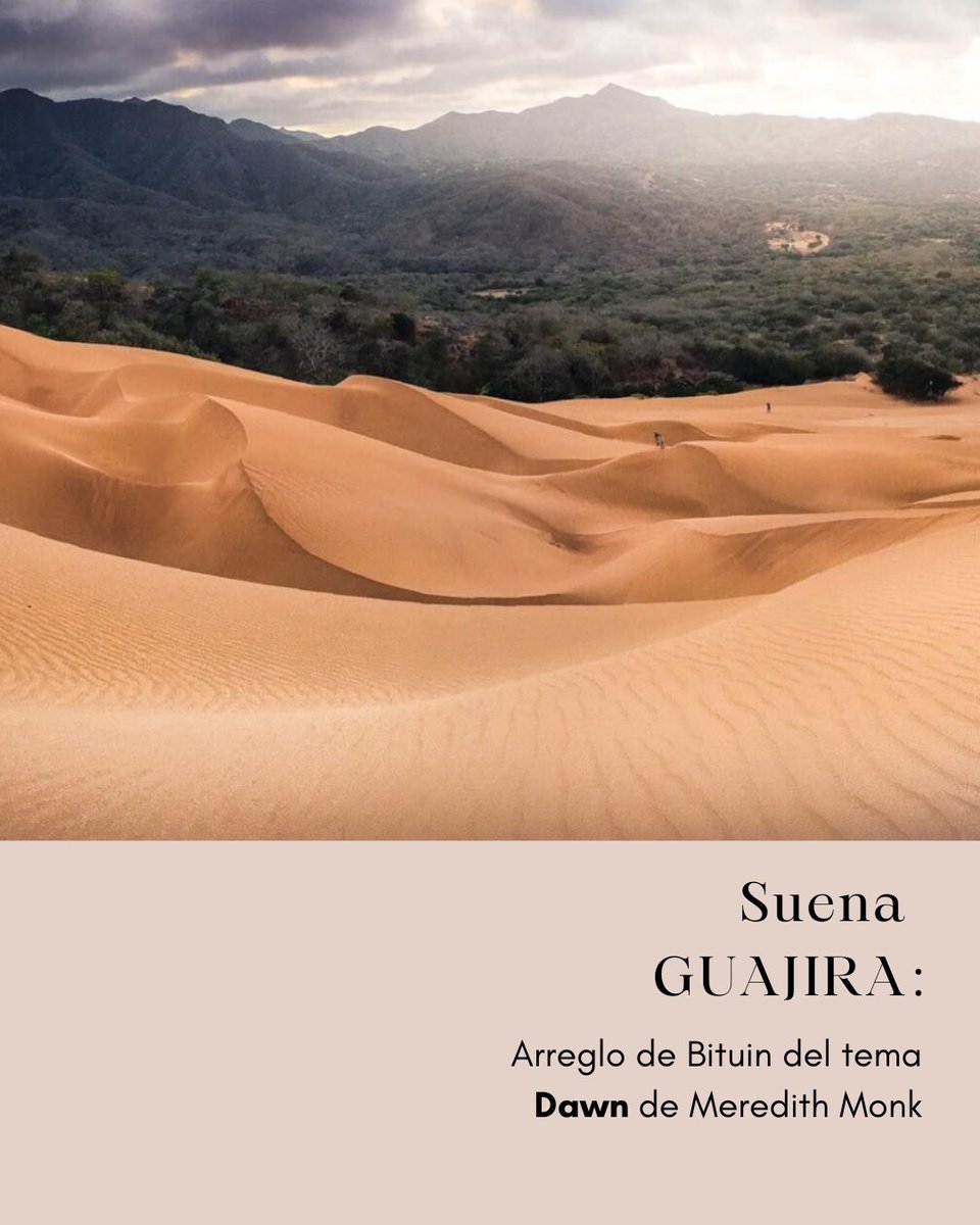 Tres vocales predominan en estas palabras del pueblo Wayuu: 🆄 ℹ️ 🅰️…  
… y en la pieza “Dawn” de la gran compositora neoyorkina Meredith Monk. 
Así fue como le pusimos letra a GUAJIRA:
🎧onerpm.link/525181588405 
#Músicacontemporánea #MeredithMonk #Bituin #Jazz