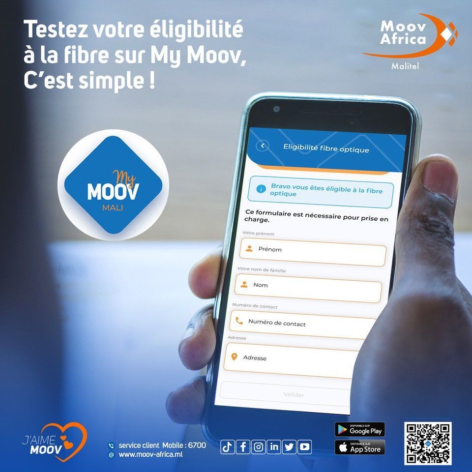 Pas besoin de se rendre à l'agence ! 
Testez votre accès à la fibre sur My Moov sans se déplacer.

#MyMoov #Jaimemoov