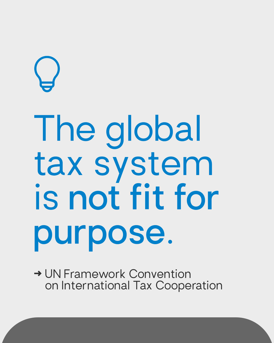 GIESCR's tweet photo. Next week, negotiations begin on a new #UNTaxConvention. We’ve been there from the start, pushing for a system that serves everyone by placing human rights at the centre.

🔗 Read our publications on the UN Tax Convention here: https://t.co/0Xy6GnT3hR https://t.co/smOJmx36Qz