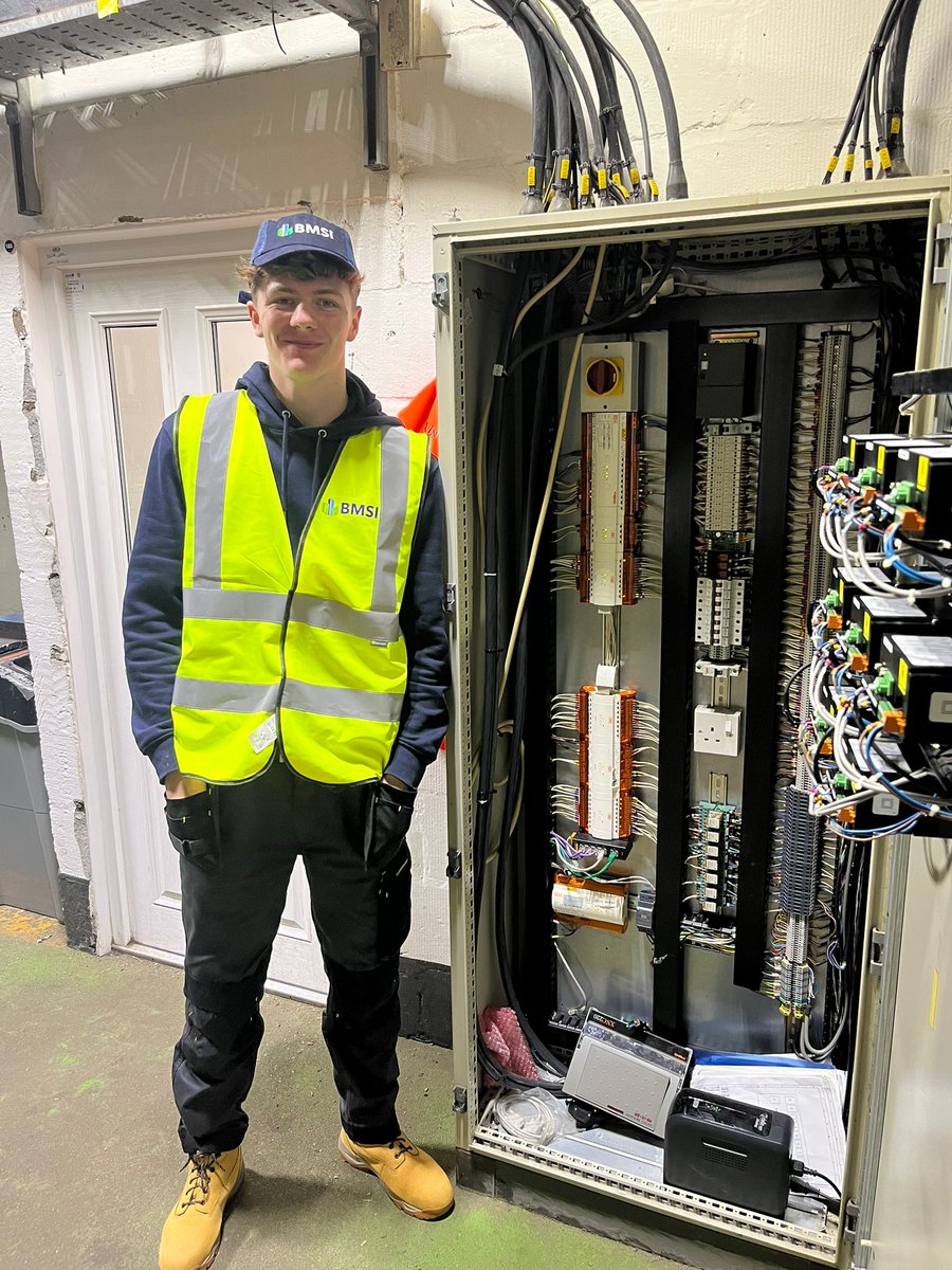 We loved hosting Lewis for BMS work experience! He explored building automation, HVAC, and wiring at sites. "Very interesting and fun!" he said. We're proud to offer such growth opportunities. Join us! #bmsi #workexperience