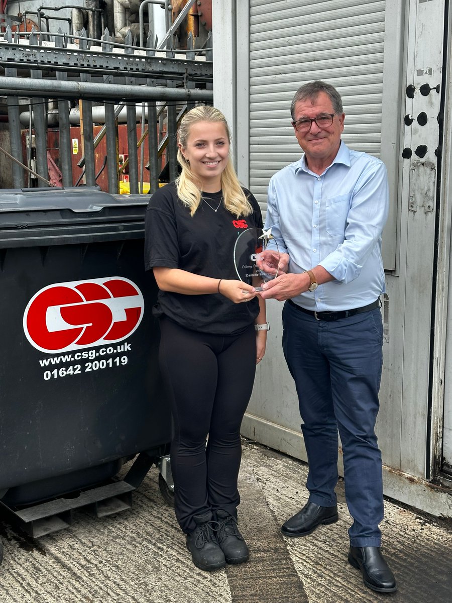 CSG’s #ShiningStarOfTheYear is Danielle Swallow! ⭐

Danielle joined our Middlesbrough site in 2023 and quickly became the go-to person on site. She was nominated for going above and beyond, showing dedication and a drive to learn

Congrats Danielle! 🏆

#WomenInSTEM #PeopleFirst