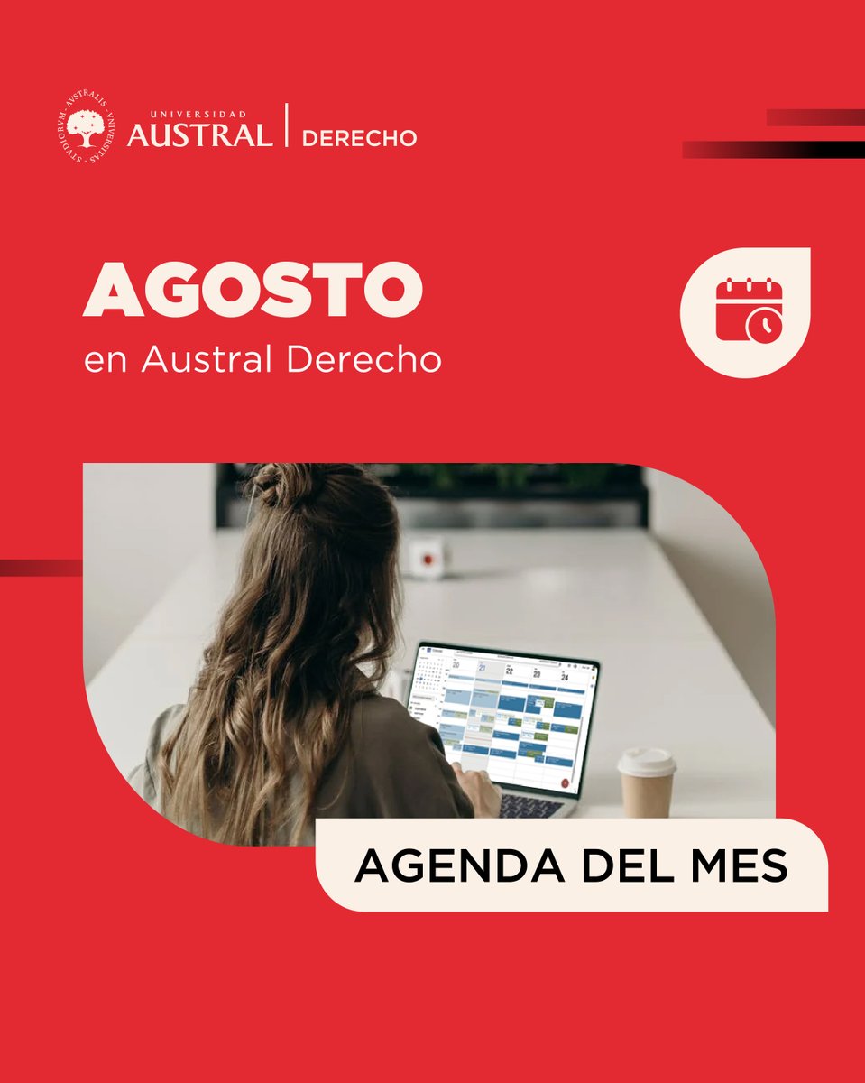 🔔 Conocé la agenda #AustralDerecho de actividades de 𝗔𝗚𝗢𝗦𝗧𝗢

👉cuf4.short.gy/jfunG3

¡Te esperamos!